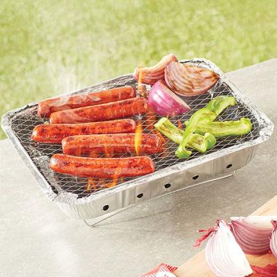 China Outdoor Mini Draagbare Eenmalige Instant Houtskool Grill Tool Camping Picnic Grill Te koop