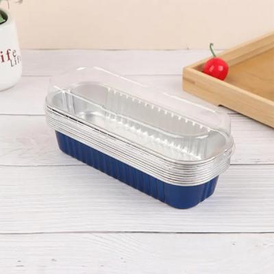 China Mini Loaf Pans 200ml Aluminum Pan Foil Cake Pan Aluminum Trays for sale