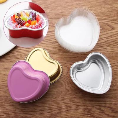 China Envases de papel en forma de corazón 100 ml Envases de aluminio en forma de corazón 2.9 g Peso en venta