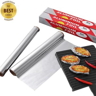 China Household Foil Aluminum Heavy Duty Food Grade Paper In Roll Aluminum Foil for sale