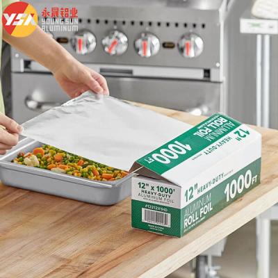 China 273x165mm Kitchen Foil Heavy Duty Food Wrapping Aluminum Paper Rolls for sale