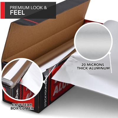 China Wrap Aluminum Foil 200 Square Foot​ alu paper Household wrapping foil for sale