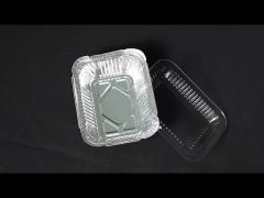 1000 Pieces Rectangular Disposable Aluminum Foil Container Tray /Food Packing Foil Container