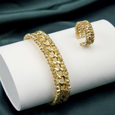 China Hiphop New Arrival Adjustable Cuban Jewelry Bracelet Women Wire Twisted Bracelet for sale