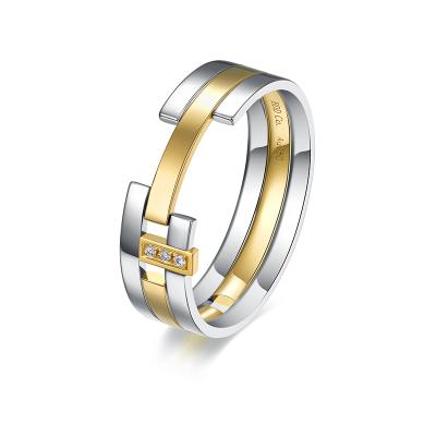 China New FASHIONABLE Custom Gold Diamond Ring Wedding Couple Rings Jewelry Natural Design Jewelry 202118k Set Gold Wedding Rings For Men for sale