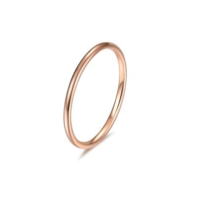 China CLASSIC Minimalist Small 18k Gold Plated Ring Fashion Simple Ladies Ring Jewelry Women 2021 for sale