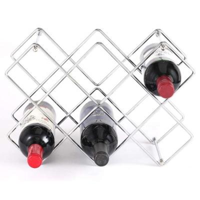 China Freestanding Organizer Viable Metal Wine Rack Storage Rack for Kitchen Countertop Pantry Fridge Stores Wine Beer Pop-Soda Water Bottles for sale