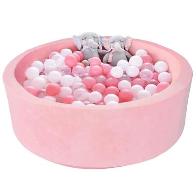 China Fashionable Soft Indoor Outdoor Playpen Pit Memory Foam Ball Pool Baby Gift Play Pit Ideal for Infant Toddler Kids Children, Pink for sale