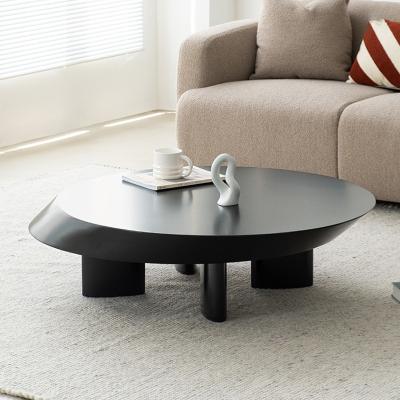 China Customizable Scandinavian Living Room Coffee Table Creative Round Wooden Designer Furniture for sale