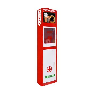 China Outdoor And Indoor Use White WAP Floor Standing Wall Mount AED Cabinet for sale