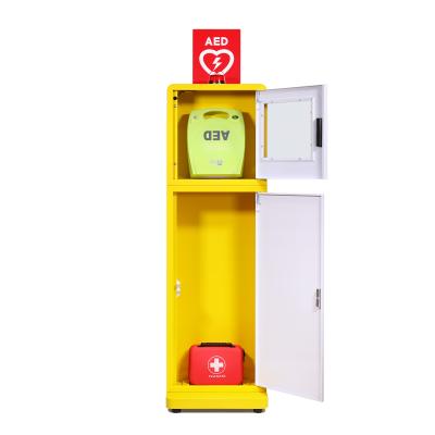 China Indoor Outdoor And Indoor Use Floor Standing Alarm AED Alarm System Wall Mounted Cabinet for sale