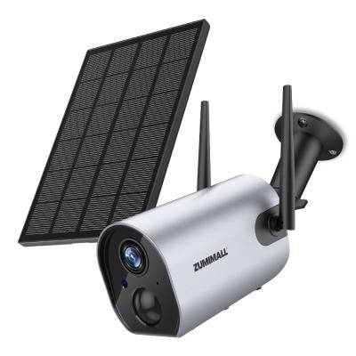 China outdoor waterproof wifi security camera solar panel and rechargeable battery for sale