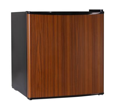 China 45 Liter Silent Compact Mini Fridge , Under Desk Fridge Wooden Door for sale