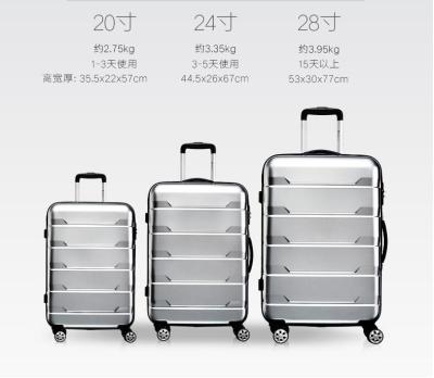 China 2017 New Design abs pc travel luggage new fashion ABS/PC luggage set for sale