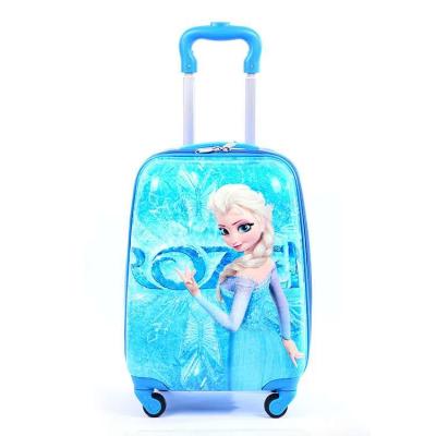 China custom Printing pattern cartoon kids children school bag with wheels in hot sell for sale