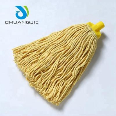 China Sustainable Custom Eco - Friendly Commercial Round Key Floor Dust Mop Replacement Cleaning Rope For Airport Hotel Lobby for sale