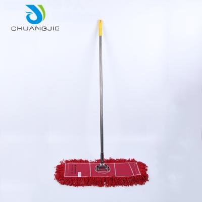 China Sustainable Commercial Industrial Grade Cotton Floor Cleaner Flat Mop With Handle Cleaning for sale