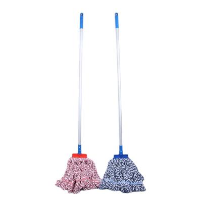 China Standard Viable Standard Sustainable Cleaning Cotton Floor Hotel Lobby Hospital Wet Dust Mop With Aluminum Handle for sale