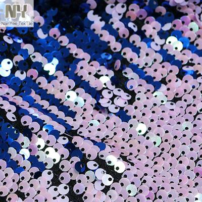 China Wholesale Nanyee Breathable Textile 5mm Dangling Sequin Fabric for sale