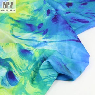 China Nanyee Textile Digital Printed Dye Shrink-Resistant Aqua Print Fabric for sale