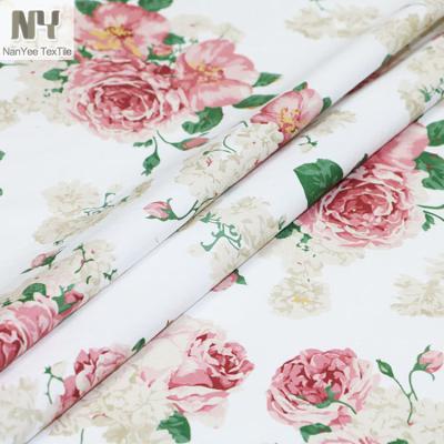 China Nanyee Textile Flower Shrink-Resistant Fabric With Sublimation Prints, Floral 100% Cotton Printed Fabric for sale