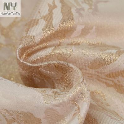 China Nanyee Textile Polyester Brocade Jacquard Dress Fabric Shrink-Resistant for sale