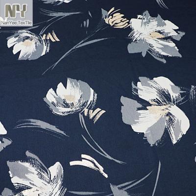 China Nanyee Textile Reed Flower Design Woven Polyester Lurex Jacquard Fluorescent Fabric for sale