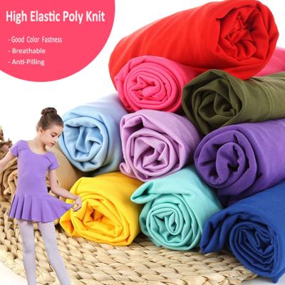 China Wholesale Plain Dyed Anti Pilling Textile Polyester Lycra Spandex Fabric From Nanyee for sale