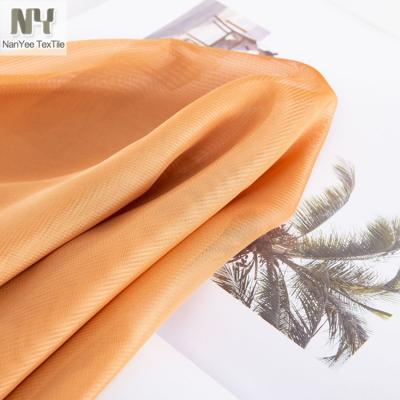 China Nanyee Anti-Static Textile Woven Lightweight 75D Polyester 100% Sheer Dyed Chiffon Fabric for sale