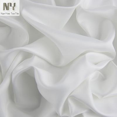 China Nanyee Textile Shrink-Resistant Solid Dyed 75D Polyester Stretch Dull Satin Fabric for sale