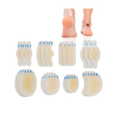 China Comfortable Hydrocolloid Heel Pads Foot Patch Heel Dressing Blister Plasters Bandage for sale