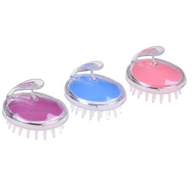 China Comfortable Handheld Silicone Hair Shampoo Massager Comb Brush Hair Scalp Massager Shampoo Brush for sale