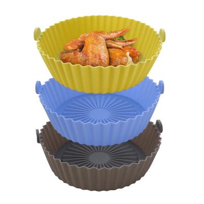 China Safe Airfryers Basket Silicone Pot Air Fryer Basket, Air Fryer Silicone Pot Tray Pan for sale