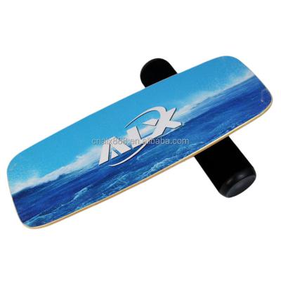 China Custom yoga exercise factory corkwood roller yoga balance board leg trainer balance board for sale