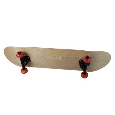 China Adult Custom Complete Skateboard Maple 7Ply Professional Skateboard White for sale