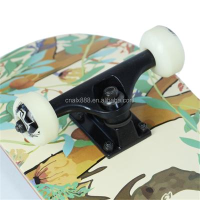 China Adult Custom Waterproof Maple Wood Make Double Skateboard Canadian Maple Rocker100 Skateboard for sale