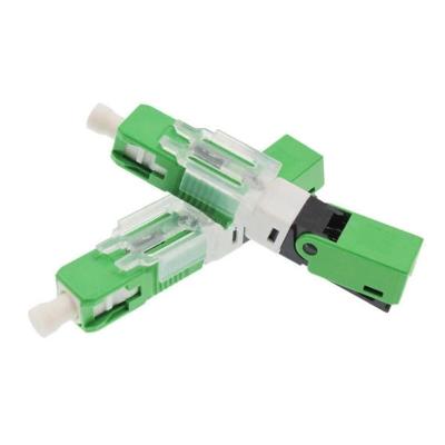 China Low Loss FTTH SC/APC Fast Fiber Optic Connector SC APC ESC250D Fast Fiber Optic Singlemode Fast Connector for sale