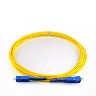 China G652D Factory Price FTTH Fiber Optic Patch Cord SC UPC-SC UPC Single Mode Simplex 3m, 2.0/3.0mm, Fiber Jumper Cord for sale