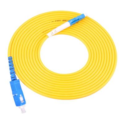 China FTTH Fiber Optic Patch Cord SC UPC-LC UPC Simplex Single Mode 2.0/3.0mm 3M Jumper Cord With Good Price for sale