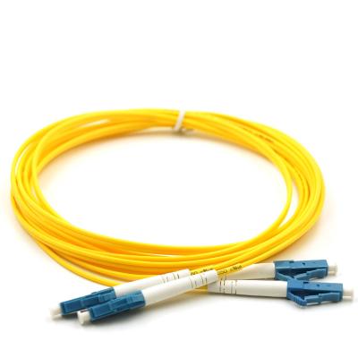 China FTTH LC UPC-LC UPC Fiber Patch Cord Single Mode Duplex 3M FTTH Fiber Jumper Cord Best Price for sale