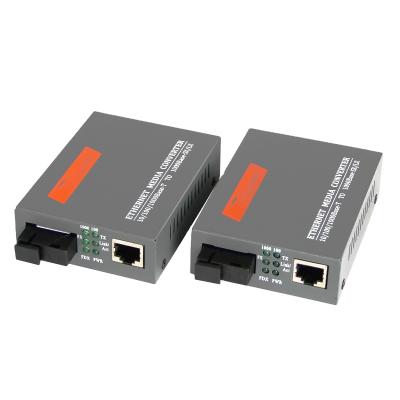 China FTTH Factory Price Gigabit SC Port 3KM HTB-GS-03 A/B Fiber Optic Media Converter Fiber Switch for sale