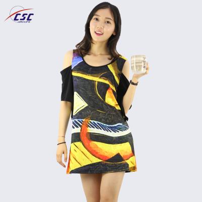 China Anti-Static Summer Soft Printed Fashion Chill Embroidery Women Dress for sale