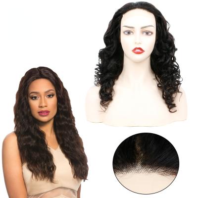 China Straight Curly Hair Front Lace Wig Set Big Natural Loose Wave Human Hair Color Curly Wig for sale