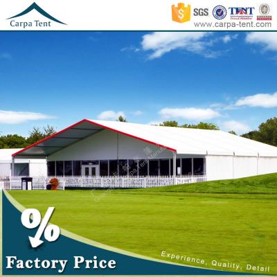 China Water proof/fireproof /UV-resistant/self-supporting/long service life 30m x 60m large A-frame tents with GB6061 tents and aluminum pyramid roof for sale