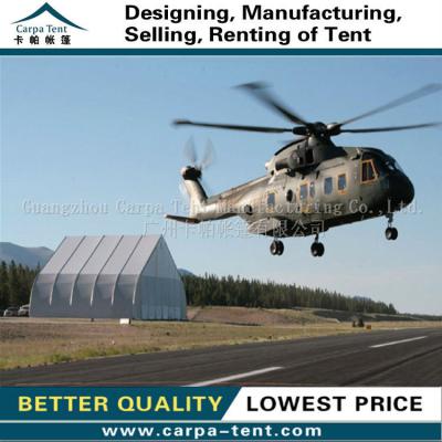 China Water proof/fireproof /UV-resistant/self-supporting/long lifespan 20m x 40m all weather helicopter hangar for military and army for sale for sale