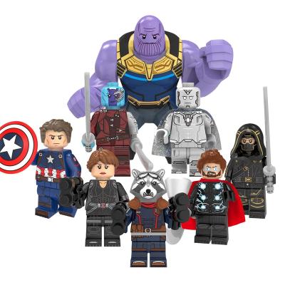 China Educational Toys Big Big Elephant Thanos Figure Thanos Thor Joker Children's Items Super Heroes Building Blocks Cartoon for sale