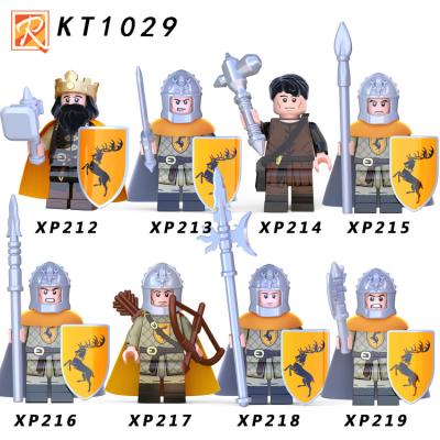 China DIY Mini Building Brick Medieval Warrior Soldier Knights And Infantry Lord Of The Rings Toy Knights MOC Army Toy Plastic Blocks for sale