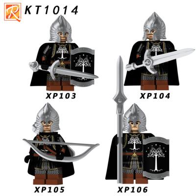 China Building Toy Medieval Block Action Numbers Knights of the Lord of Gondor of the Rings Army Mini Soldiers Plastic Block Toys for sale