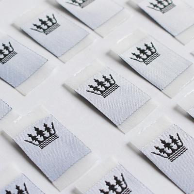 China Wholesale Cheap Custom Washable Sew On Shirt Collar Woven Size Label Size Label Standard Woven Label for sale