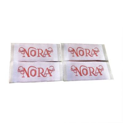 China Washable Custom Logo Luxury High Density Woven Label Neck Label Clothing Label for sale